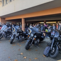 Les motards de l’association UBAKA arrivent au collège !