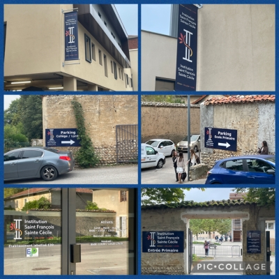 Nouvelles enseignes de l&#039;Institution St François - Ste Cécile