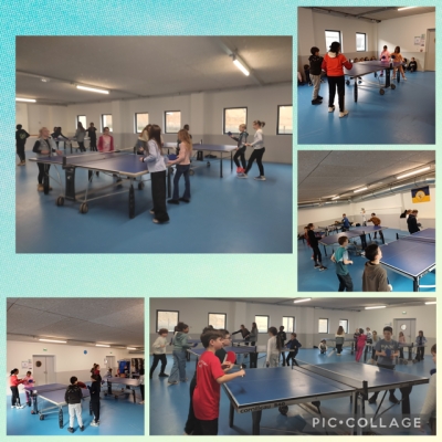 D&eacute;but du cycle tennis de table