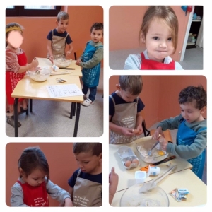 Atelier cuisine pour la classe bleue