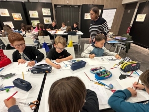 Atelier et vernissage